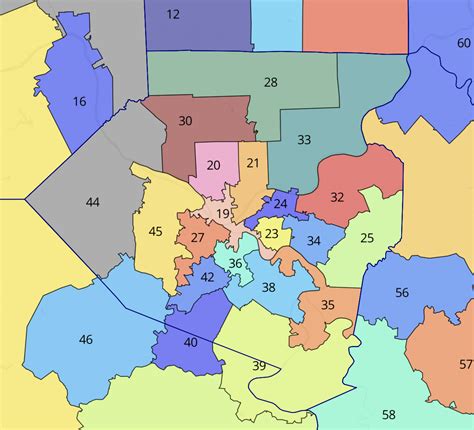 State Senate: 45th Senatorial <b>District</b>. . Allegheny county voting district map
